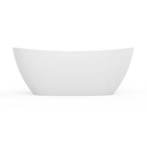 73 Inch Artificial Stone Solid Surface Freestanding Bathroom Bathtub