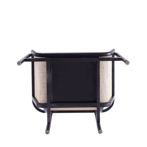 Versailles - Accent Armchair With Rattan Frame - Cream