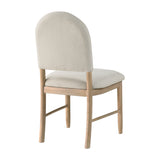 Natural Finish Dining Chairs, Set of 2