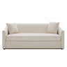 3 Seater Sofa With Wrap Around Armrests And Throw Pillows