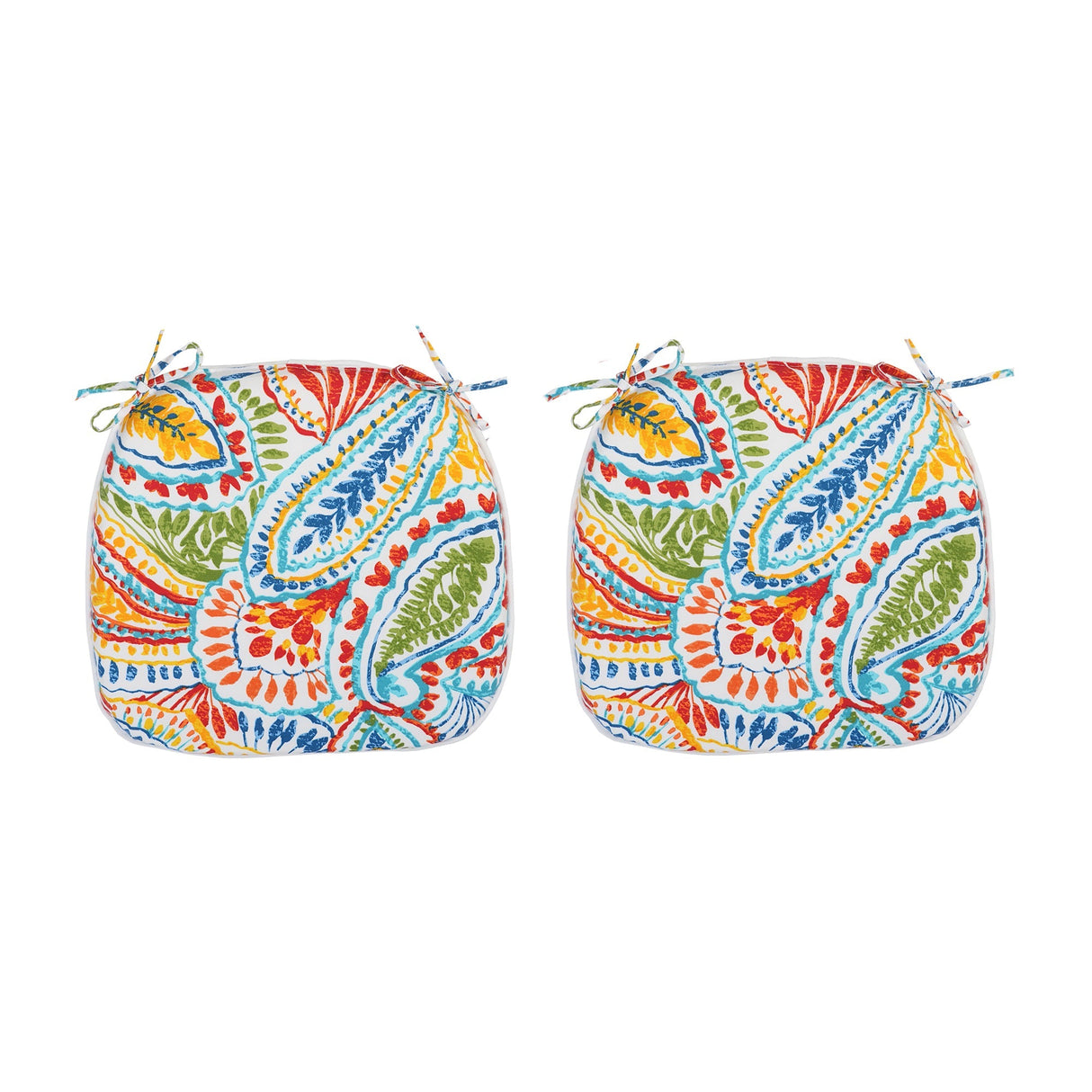 Outdoor Patio Chair Cushions, Water-Repellent U-Shape Thick Foam Seat Cushions (Set of 4)
