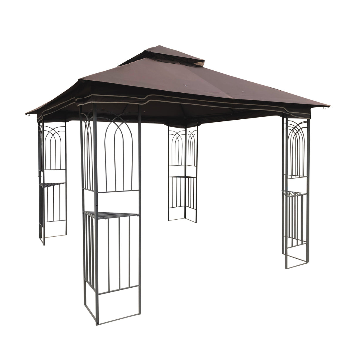 Gazebo tent with double roof & mosquito net
