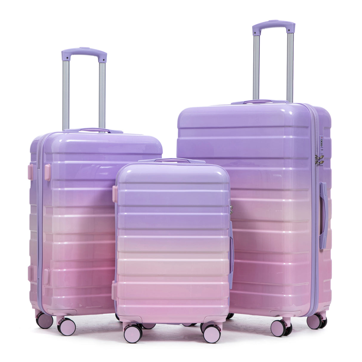 3-Piece PC Spinner Wheel Luggage Set