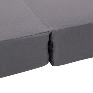 Gray Broadway Ian Chaise Lounge Cushion with Waterproof Fabric - Gray