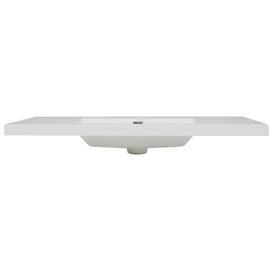 Vanity Top With 3 Faucet Holes, Rectangular Basin For Bathroom - White