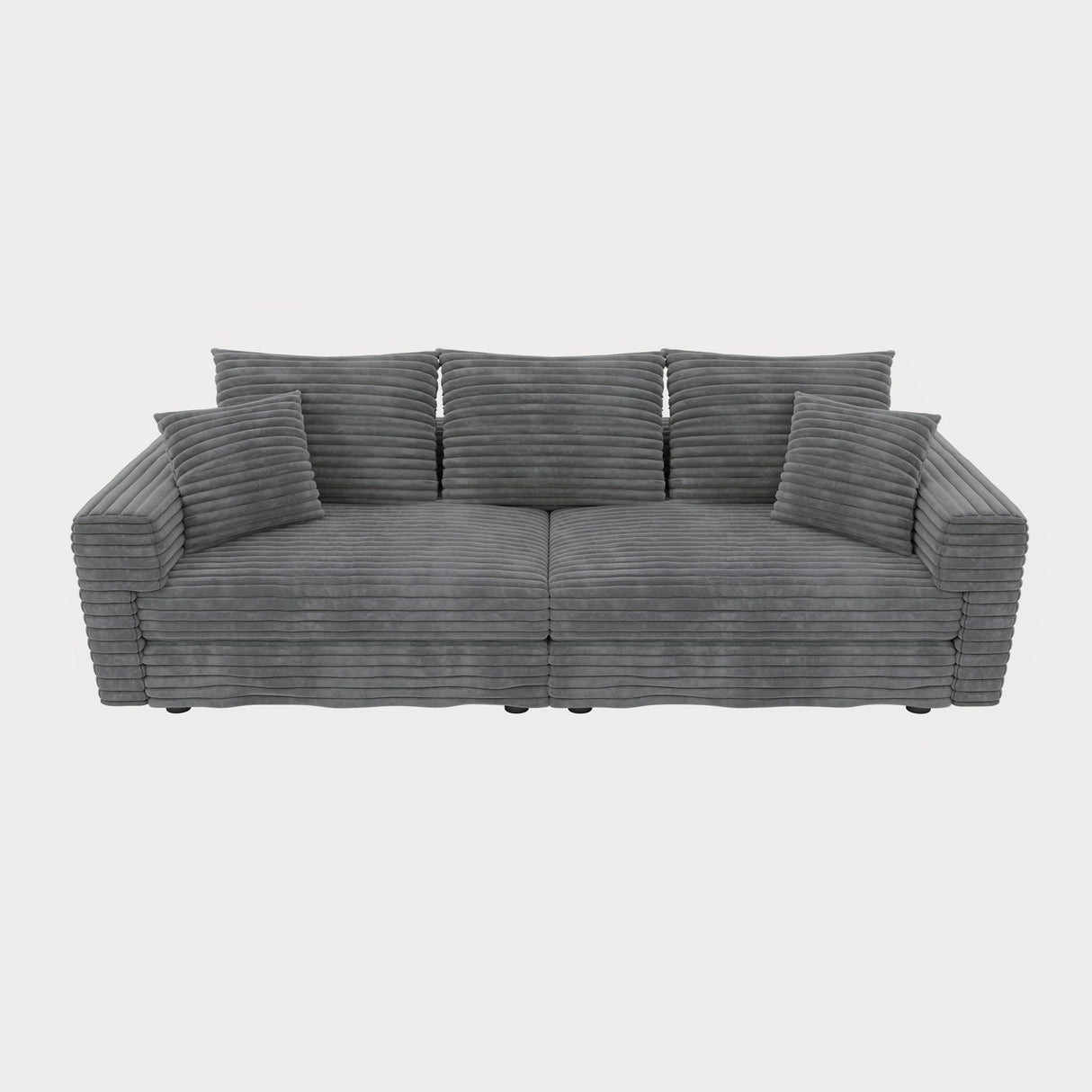 4 Seat Sofa, Modern Comfy Upholstered Sofa Cloud Couch, Deep Seat Couches With Soft Pillows