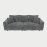 4 Seat Sofa, Modern Comfy Upholstered Sofa Cloud Couch, Deep Seat Couches With Soft Pillows