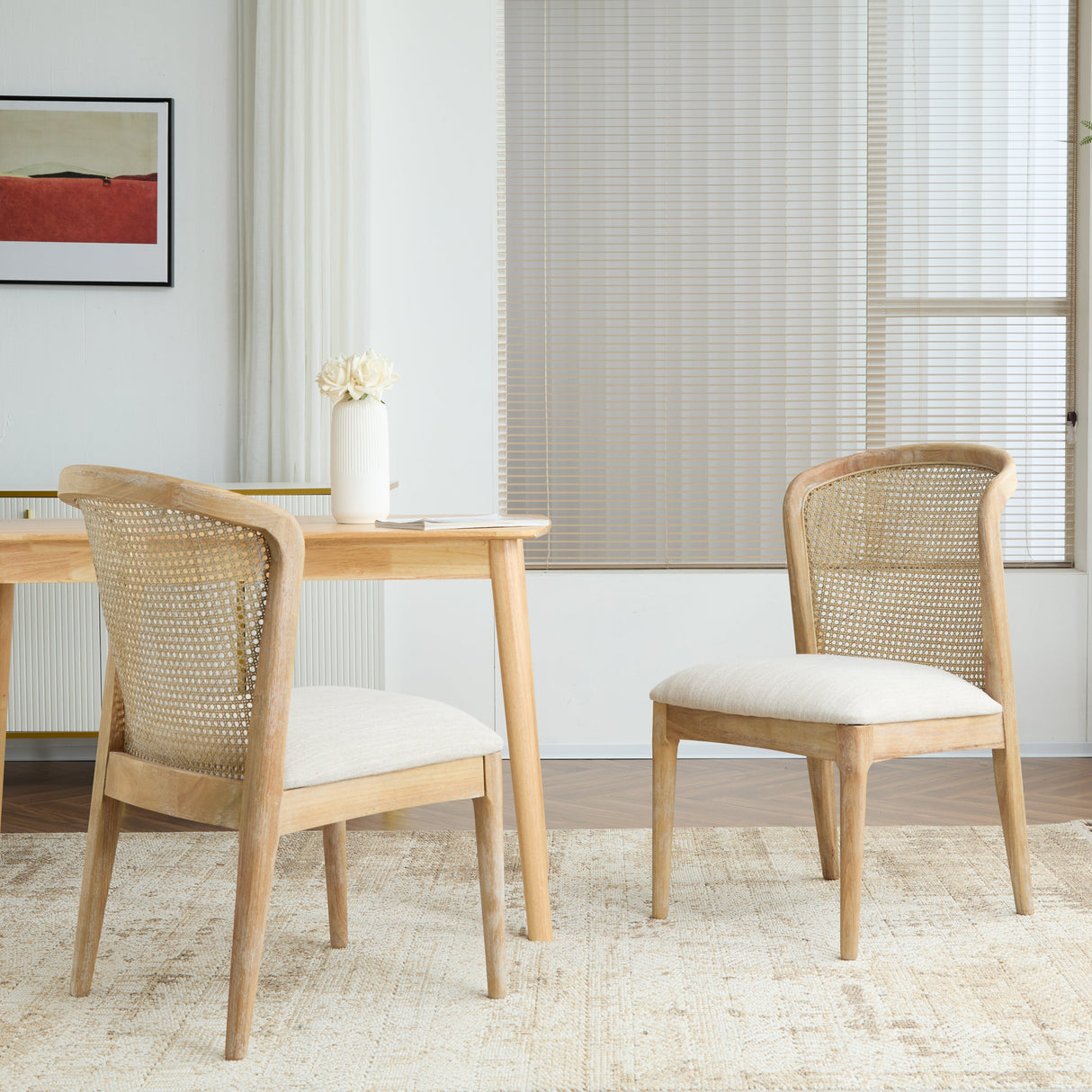 Cane Side Chair, Set of 2