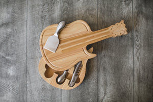 Guitar Cheese Cutting Board & Tools Set