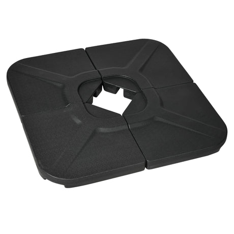 Outsunny-4-Piece-175lb-Cantilever-Patio-Umbrella-Base-Weights-for-Offset-Hanging-Umbrella,-Black-Umbrellas-&-Sunshades-Accessories