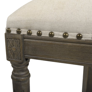 Paris 26.5' Farmhouse Counter Height Bar Stool with Backrest