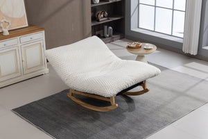 Bean Bag Rocking Chair with Solid Wood Frame