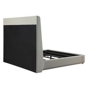 Jamonica - Eastern King Bed - Beige & Dark Brown