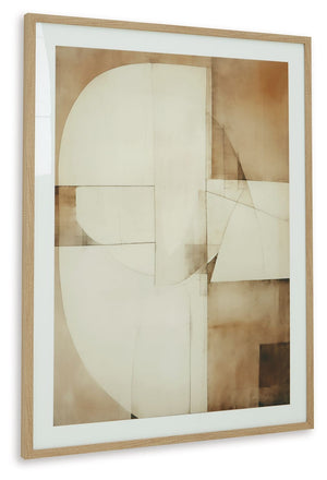 Corlain - Wall Art - Brown / Tan / White