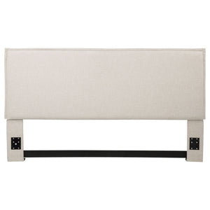 Izzy Upholstered King Panel Headboard Sand