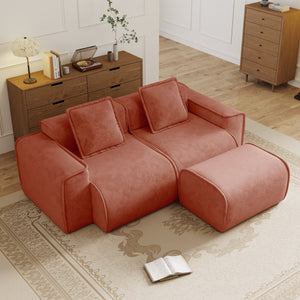 Streamlined Design Modular 2 Seat L Shape Sectional Sofa