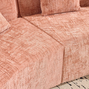 Curved Compressed Sofa, Nordic-Style Design For Living Room