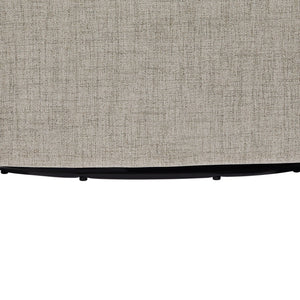 Solitude - Skirted Swivel Accent Chair With Hemp Like