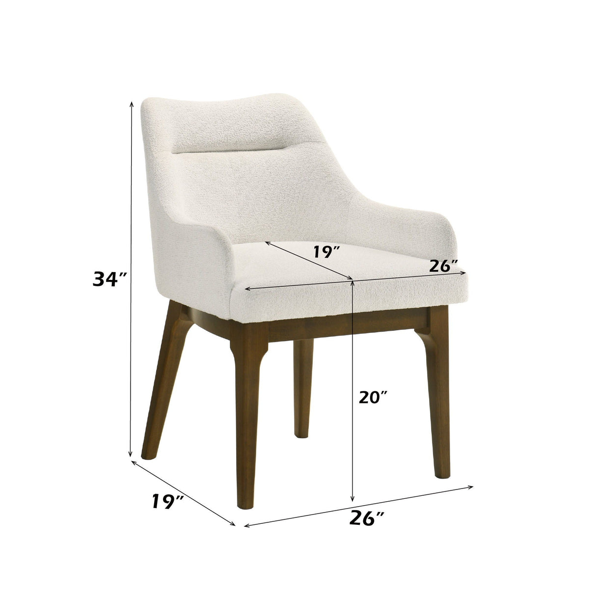 Kasha - Side Chair (Set of 2) - Beige / Oak