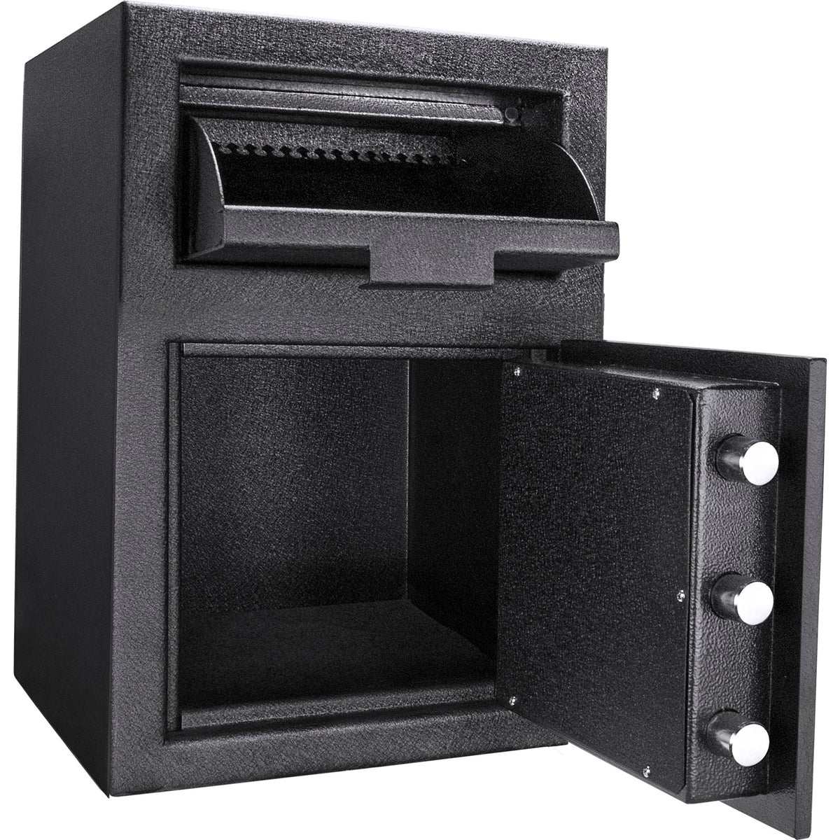Solid Steel Keypad Depository Safe with Digital Access - Black