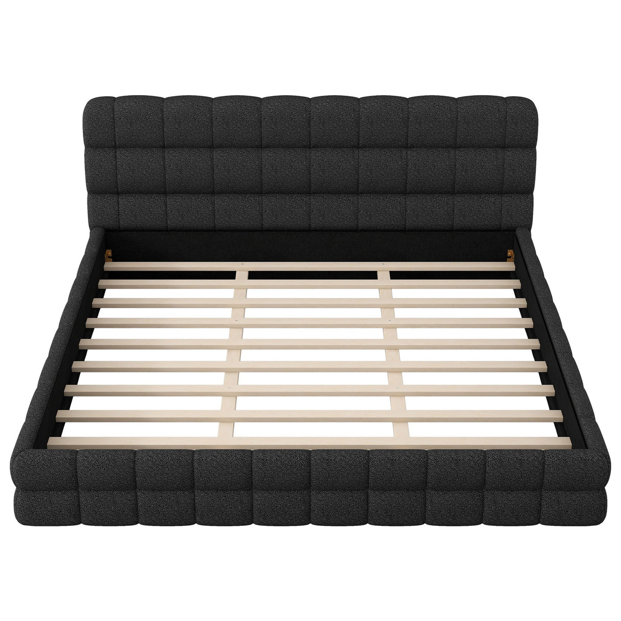 Upholstered Platform Bed With Headboard