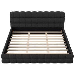 Upholstered Platform Bed With Headboard