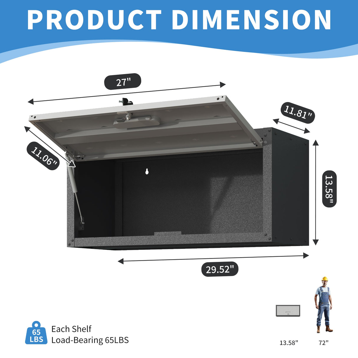 Heavy Duty Metal Wall Mounted Tool Storage Cabinet