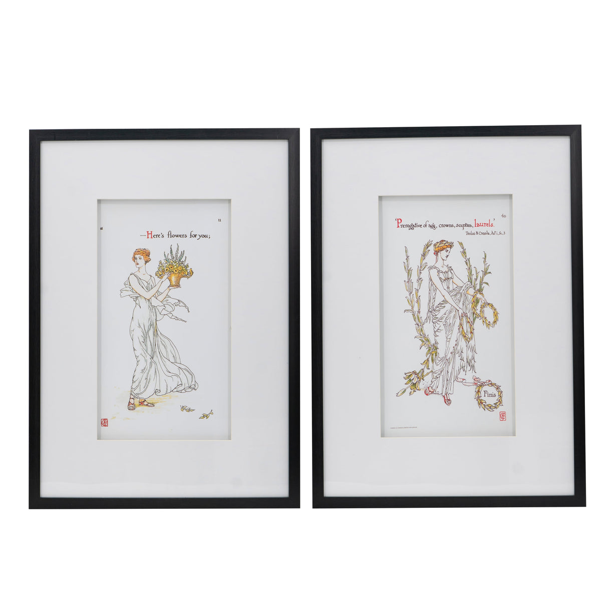 Set of 2 Wall Arts, 20x28 Inches
