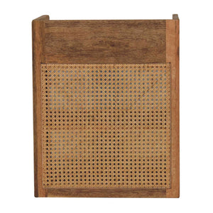 Larissa - T Bar Open Bedside Table - Oak