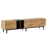 TV Stand With 3 Doors Media Console Table