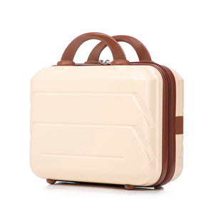 Beige 2-Piece Spinner Luggage Set with Hard Shell - Beige