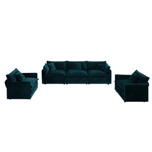3-Piece Modern Sofa Set with Accent Chairs