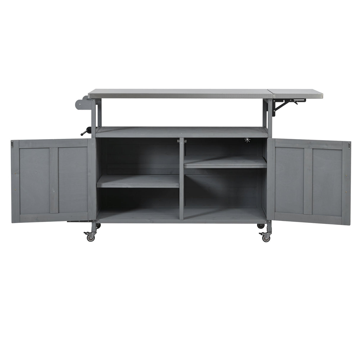 Foldable Outdoor Kitchen Island Patio Mobile Kitchen Cart