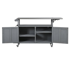 Foldable Outdoor Kitchen Island Patio Mobile Kitchen Cart