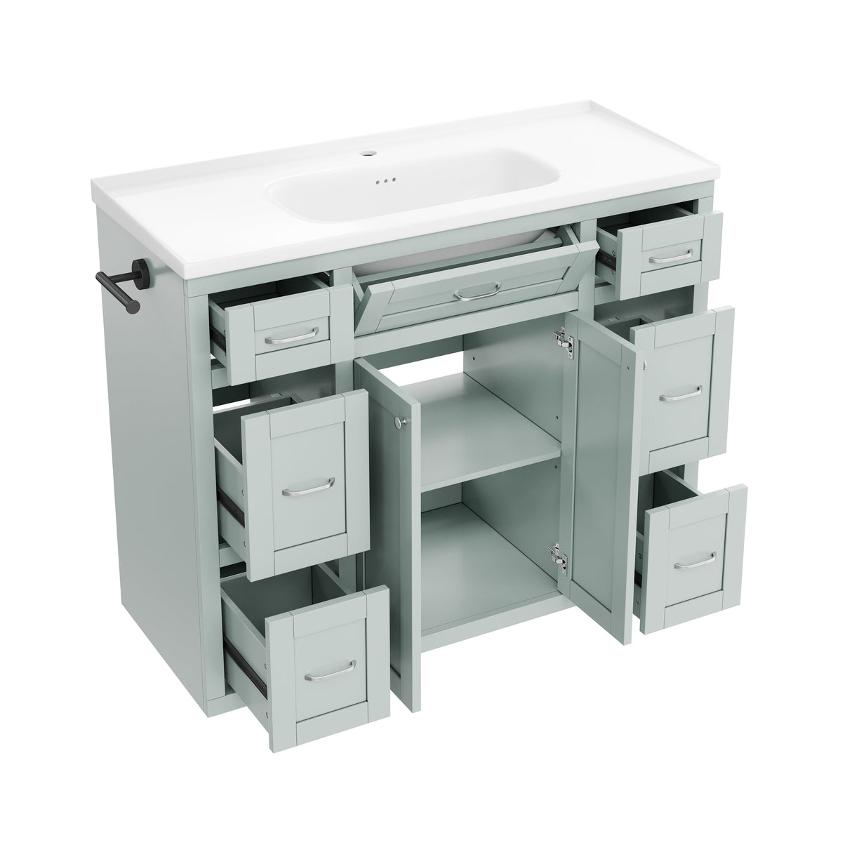 48" Mint Green Bathroom Vanity