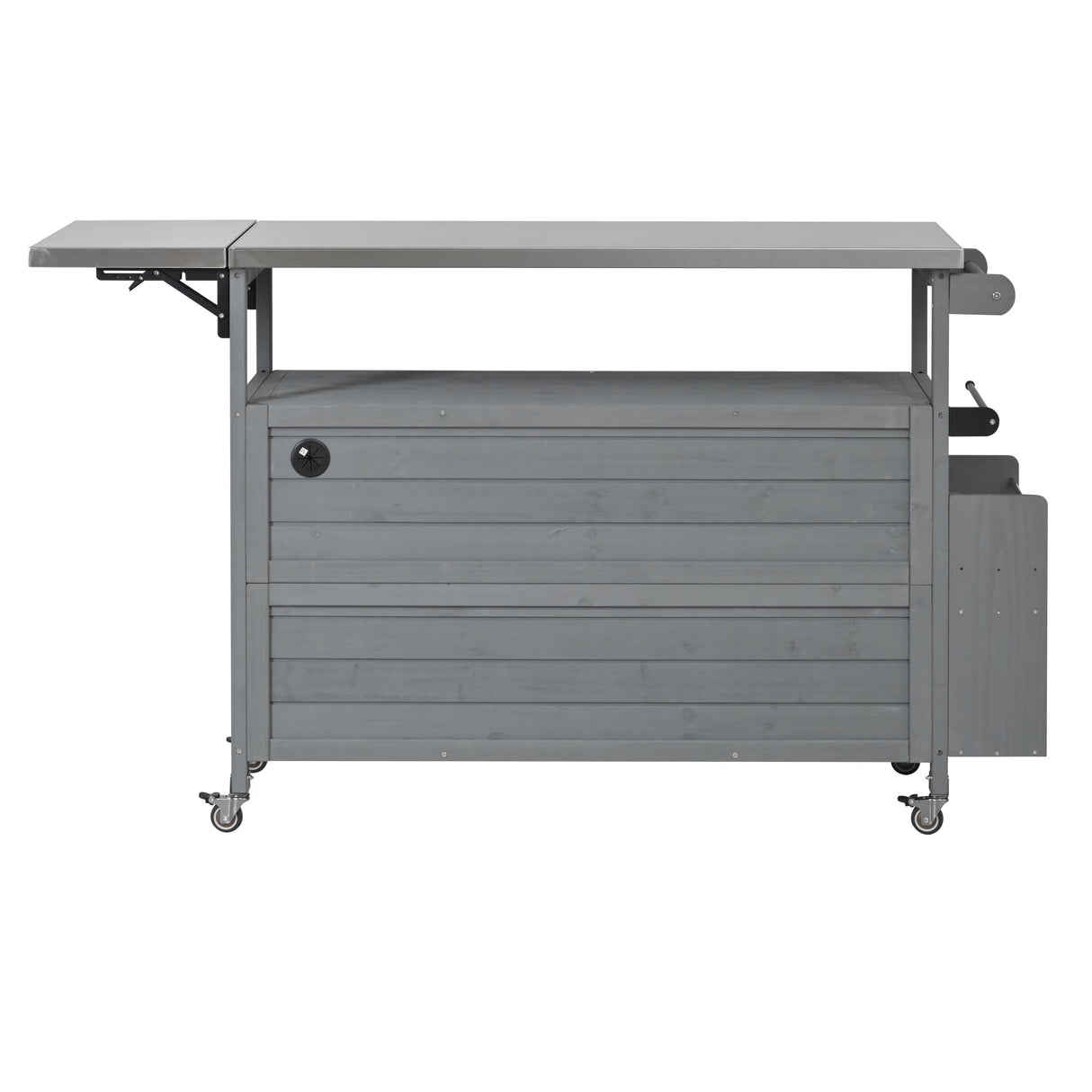Foldable Outdoor Kitchen Island Patio Mobile Kitchen Cart