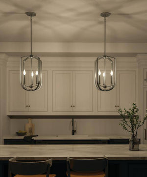 Ettore 14"W 3-Light Pendant Light Fixture by Kichler Brushed Nickel Finish