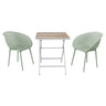 2 Pack Lounge Chair Set & Folding Square Table