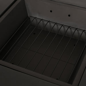 Outdoor 29' Square MgO Wood-Burning Fire Pit - Dark Gray