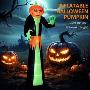 Halloween Inflatable Outdoor Decorations Pumpkin Head Ghost