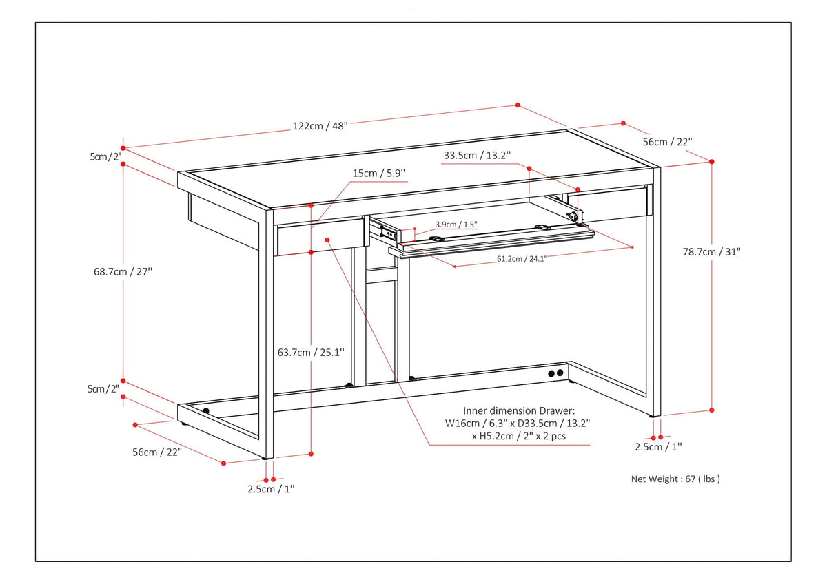 Erina - Handcrafted Desk