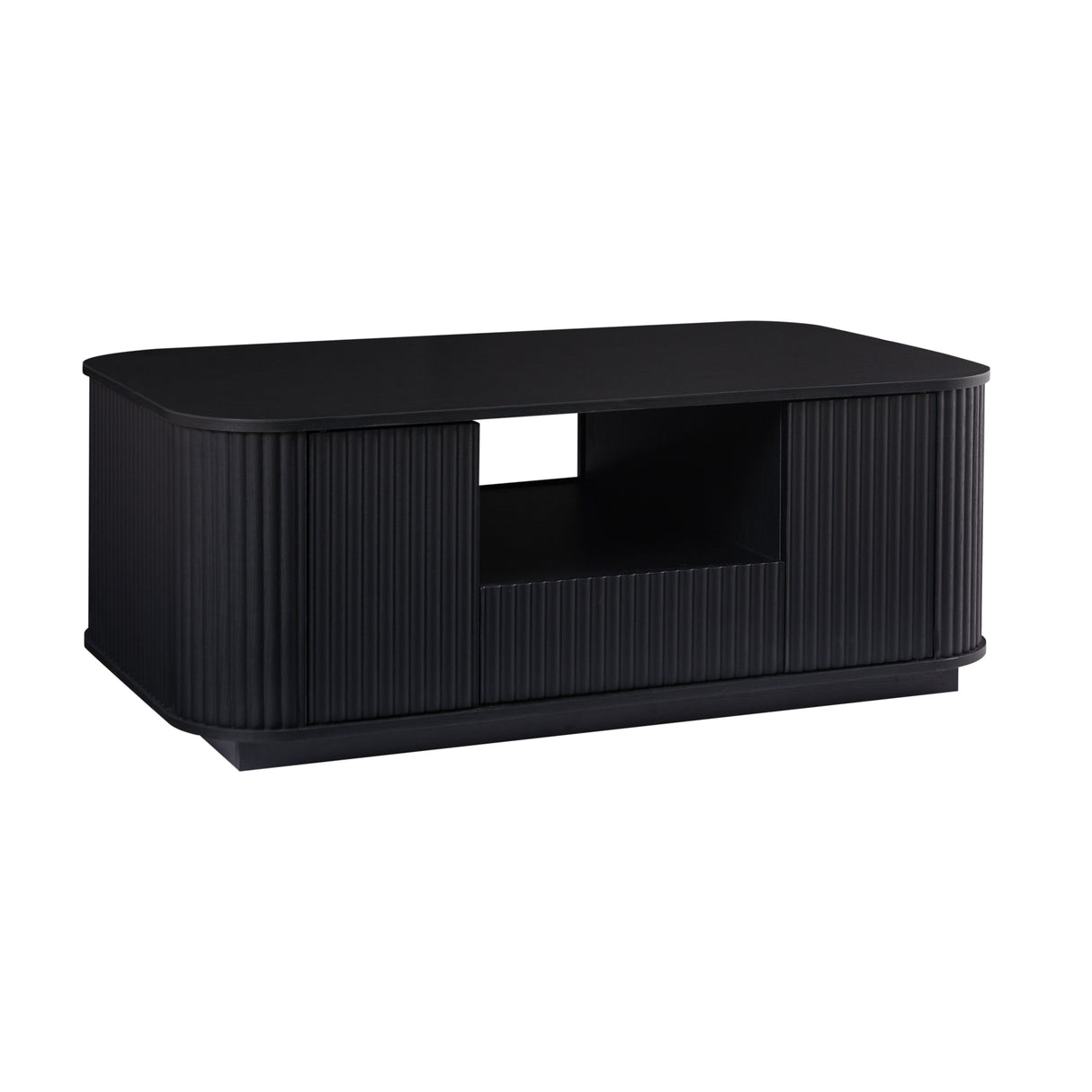 Modern Luxury Oval Coffee Table with Drawers and Storage Compartment
