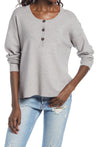 Women's Grey Wayf Kerry Henley Sweater - Size Large