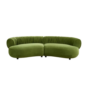Modern Curved Sofa with Elegant Crescent Design