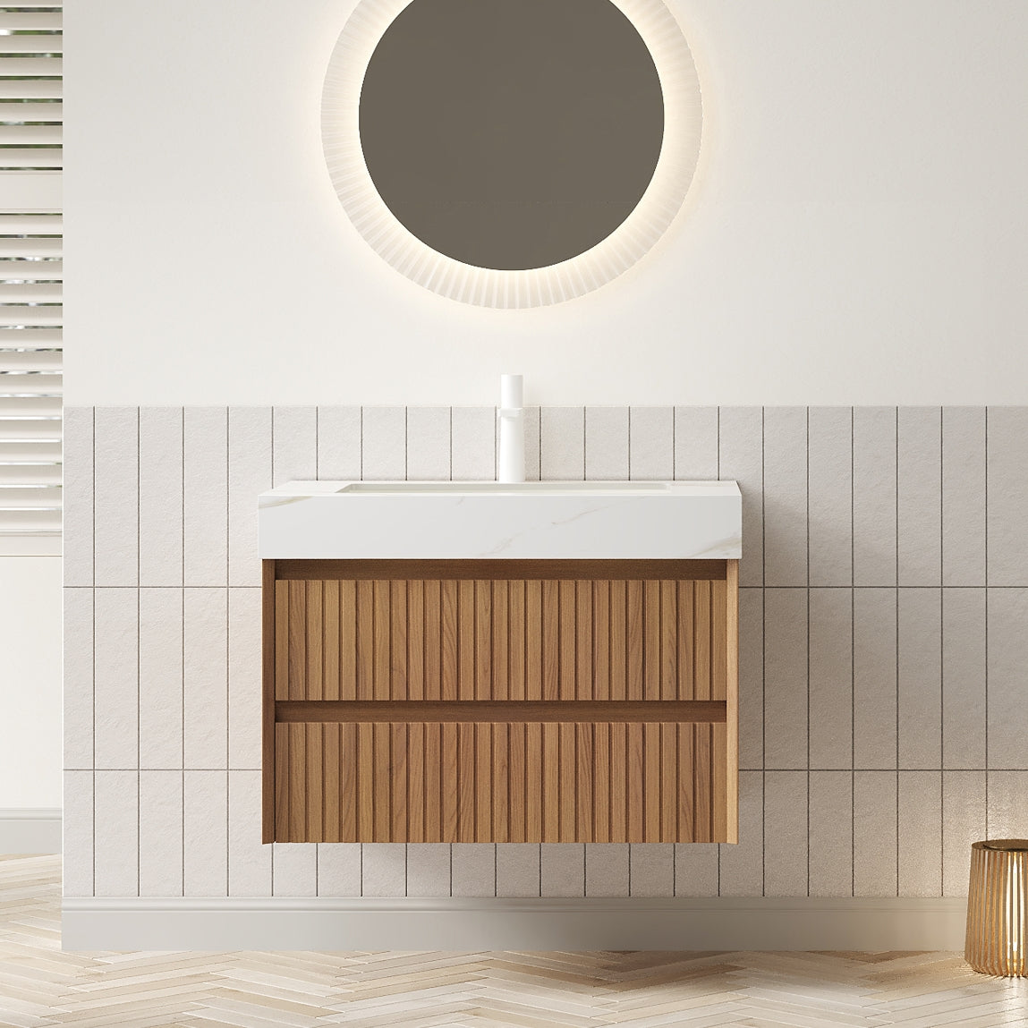 Tilley 30" Bathroom Vanity & Sink with 2 Drawers