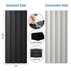 Metal Roof Panel Length 61IN Galvanized Roof Panels