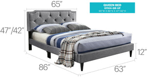 Button Tufted Bed Charming For Cozy Spaces