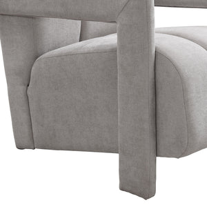 Modern Minimalist Leisure Armchair With L Shaped Armrests