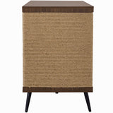 Cat Furniture 2 in 1 Modern Walnut Cabinet Side Table with Spring-Loaded Door
