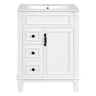 Bathroom Vanity With Sink, Compact Cabinet & 2 Drawers